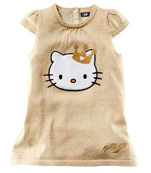 95439 Платье вязаное трикотаж кор.рукав Hello Kitty, H&M