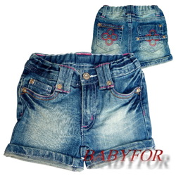 96289 Шорты джинса для девочки, KappAhl Denim