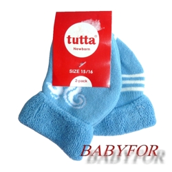 98293 Носки махровые 2шт/уп для малышей, TUTTA