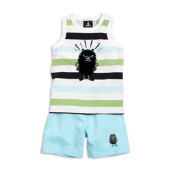 12д/6-52 Комплект летний: футболка б/рукавов+шорты для малышей, Lindex "Moomin"