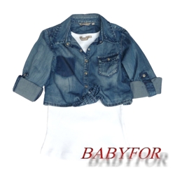 0412/1-86 Комплект(двойка): майка + джинсовая рубашка, Lindex