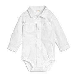12н/10-034 Боди-рубашка длин.рукав нарядное для малышей, Lindex