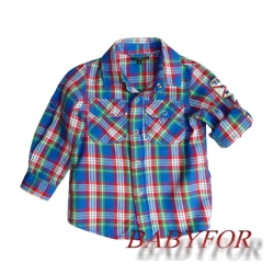 0213/3-24 Рубашка длин.рукав на кнопках для мальчика, KappAhl