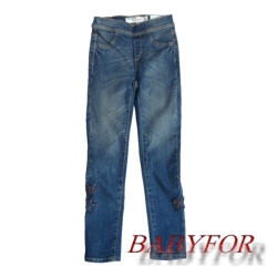 0613/1-90 Треггинсы (узкие джинсы) для девочки, Lindex Detroit