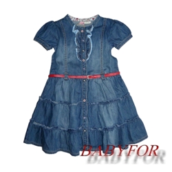 0914/1-32 Платье джинсовое для девочки, Prenatal Denim