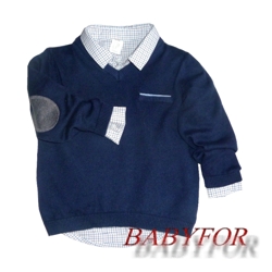 1014/1-7 Комплект-двойка: джемпер+рубашка для мальчика, H&M