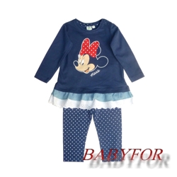 0314/1-72 Комплект для девочки: туника дл.рукав+леггинсы для малышей, KappAhl Disney