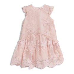 Платье винтаж тюль с вышитыми цветами нарядное для малышей, Lindex