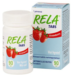 0116/В-15 RELA TABS Пробиотик, вкус клубники, жевательные таблетки 90шт